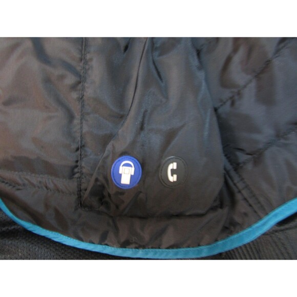 Triumph Leather Motorcycle Jacket Mens Medium Black Insulated Padded Lined - Picture 15 of 16